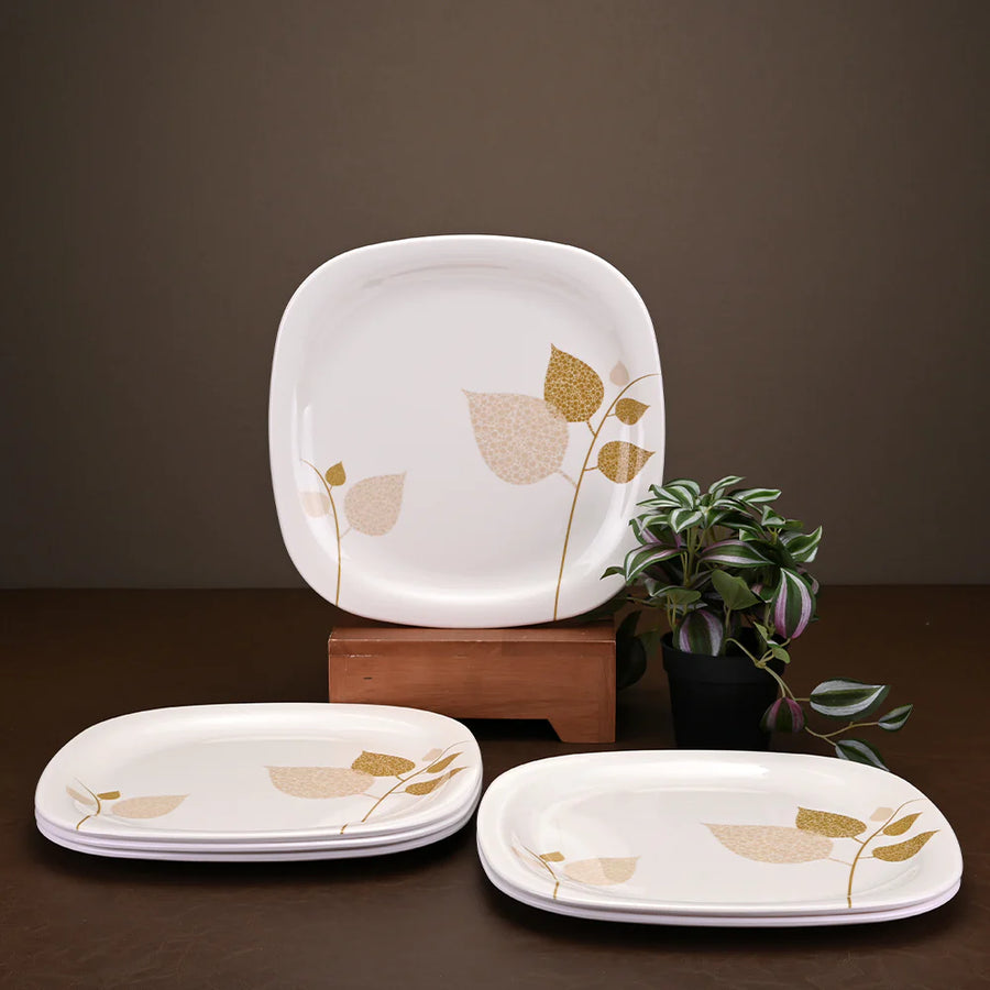 6pc dinner plate set: Foliage