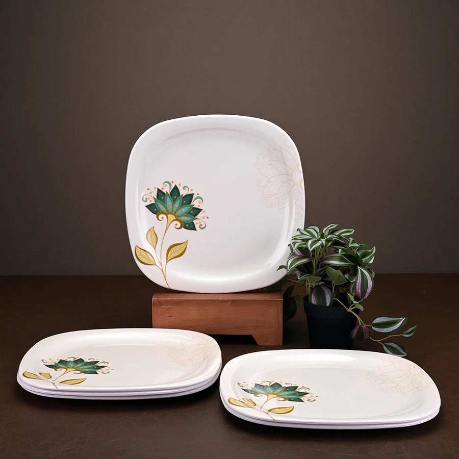 6pc dinner plate set: Exotic Bloom