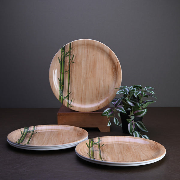 6pc dinner Plate Set: Bamboo Delite