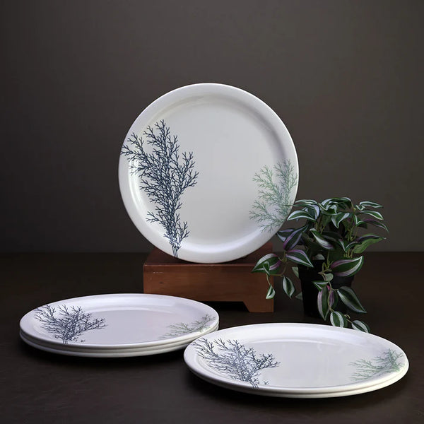 6pc dinner Plate Set: Winter Forest