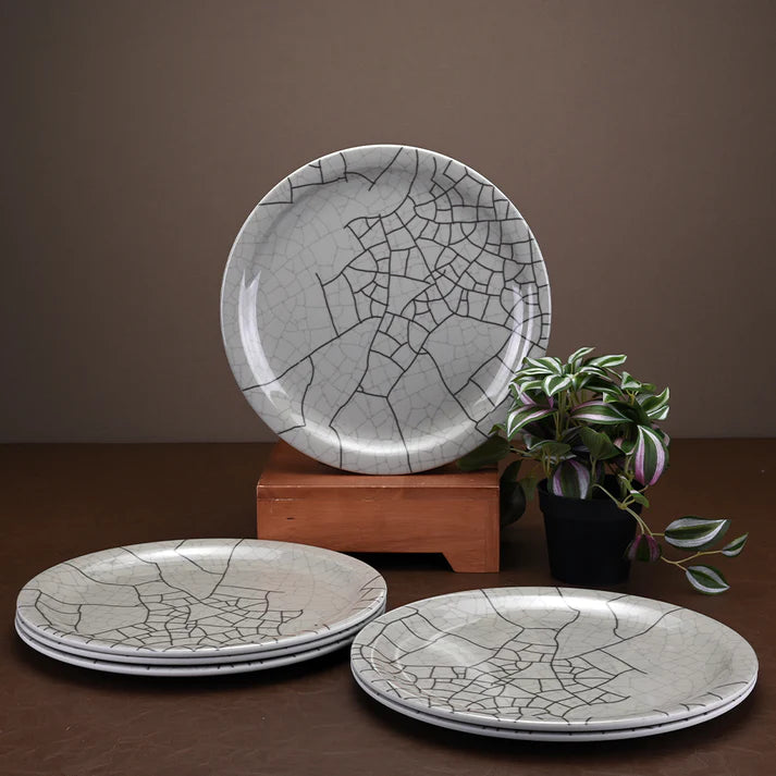 6pc dinner Plate Set: Veins