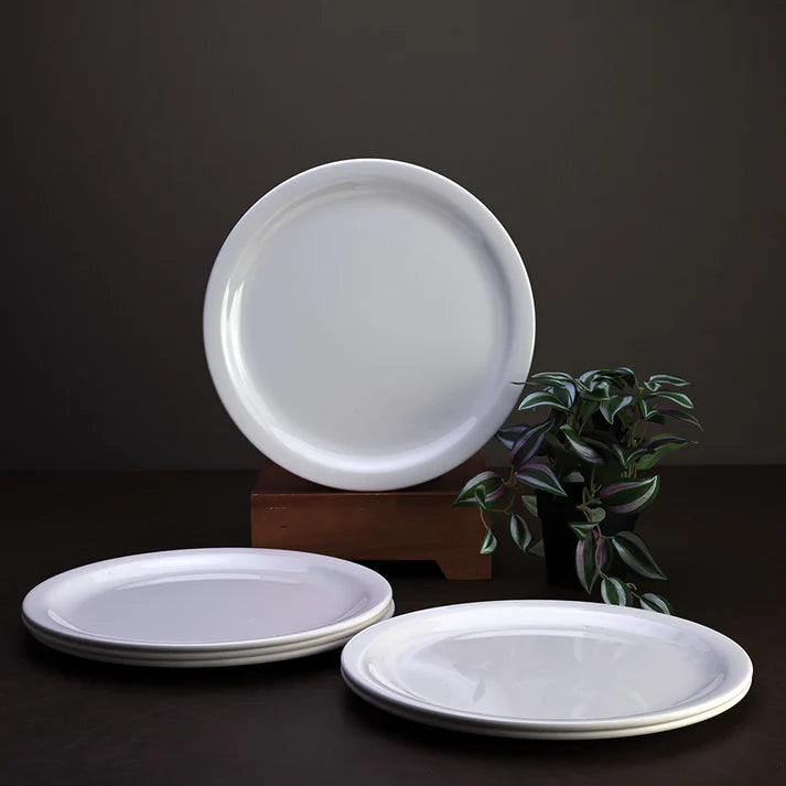 6pc dinner Plate Set: White