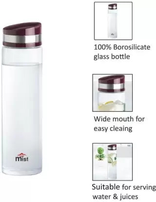 C.MIST BOROSILICATE BOTTLE 1LTR