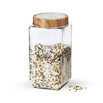 MILTON-WOODY CUBE JAR (GLS-1172)