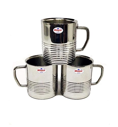 DOUBLE WALL M MODEL MUG 4PC SET (GOLD)