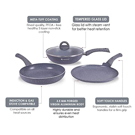 WC GRANITE SET W DOSA TAWA 26CM (60018000)