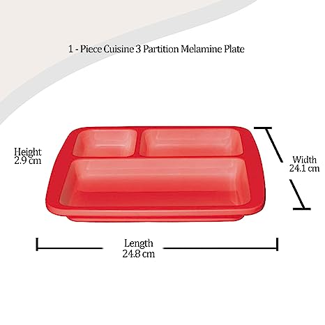 MILTON-CUISINE 3 PARTITION PLATE