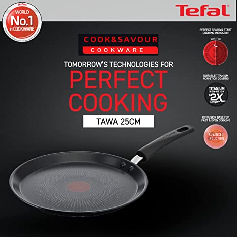 TEFAL- COOK & SAVOUR TAWA 25 CM CSTA25