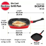 HAWKINS-NS DIE CAST GRILL 30CM (DCGP30)