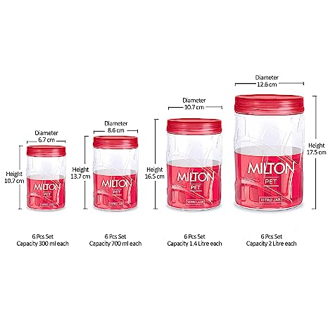 VITRO PET JAR 500ML 3PCS SET (PET-171)