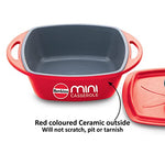 RED SQUARE MINI CASSEROLE (MCSR75)