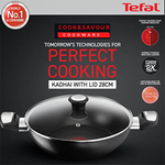 TEFAL- COOK & SAVOUR KADHAI 28CM G151666