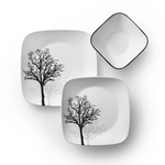 CORELLE-DINNER SET 21PC-TIMBER SHADOWS