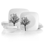 CORELLE-DINNER SET 21PC-TIMBER SHADOWS