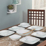 CORELLE-RAIN DROPS - 21 PCS SQ SET