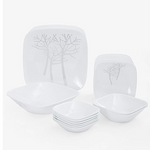 CORELLE-SQ DINNER SET 21PCS-FROST