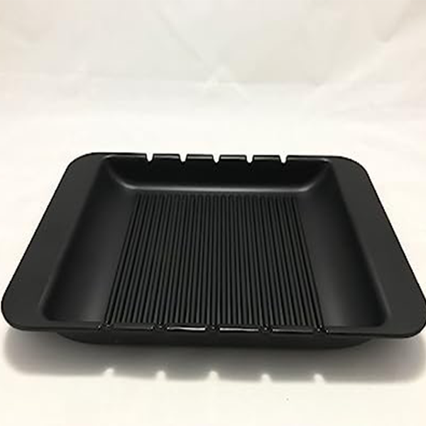 Milton - Rec. grill platter black 30cm