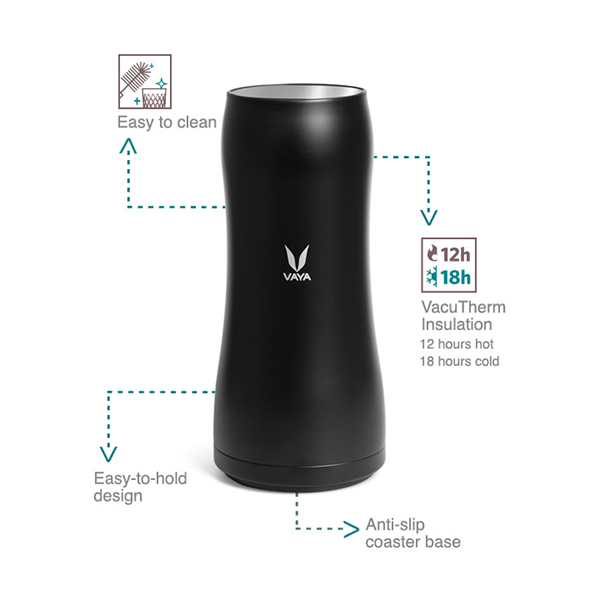 VAYA - DRYNK 900ML BLACK (GULPER ASSY)