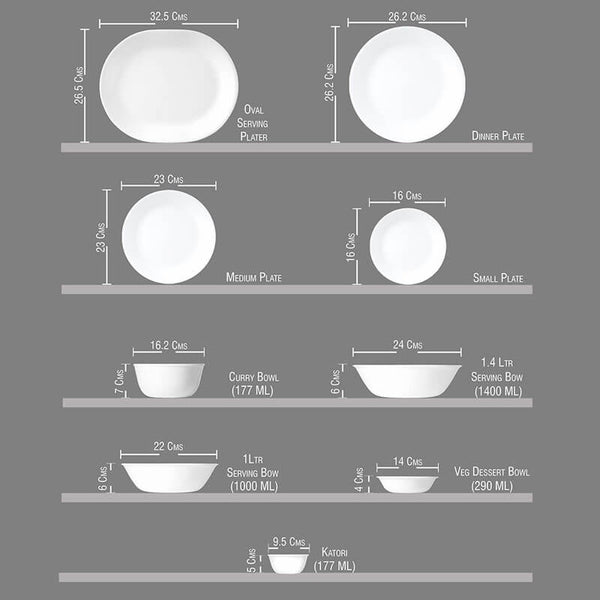 CORELLE 30 PCS DINNER SET - ELEGANCE