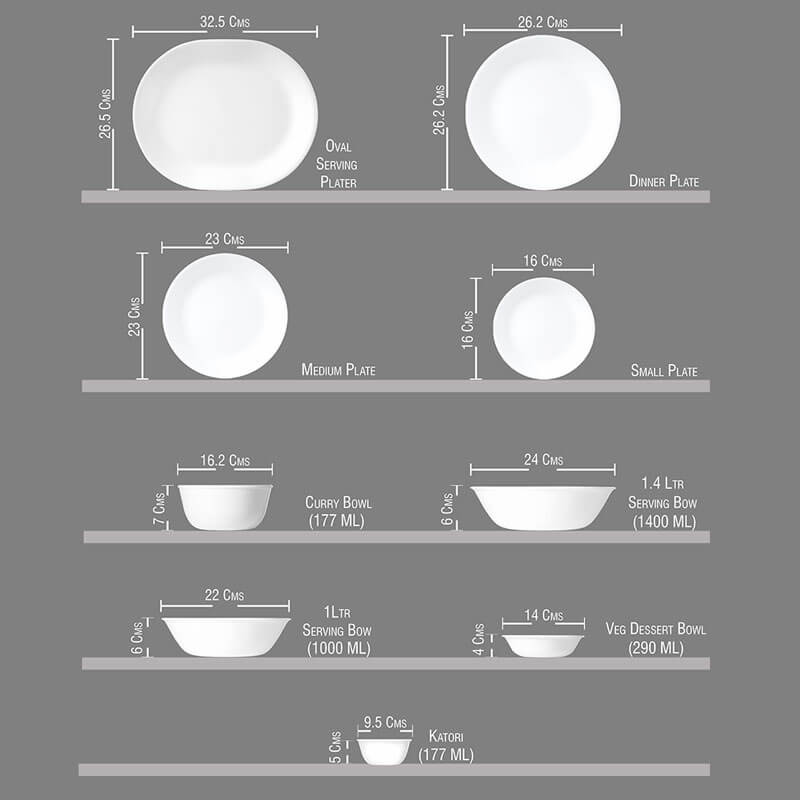 CORELLE 30 PCS DINNER SET - ELEGANCE