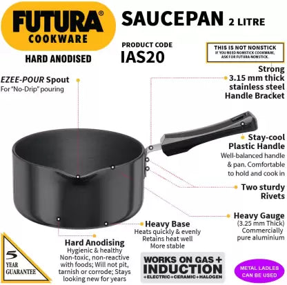 HAWKINS-E/P HA SAUCE PAN 2L (IAS20)