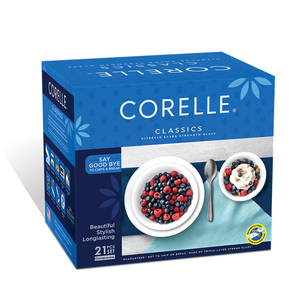 CORELLE - DOUBLE RING 30 PC DINNER SET