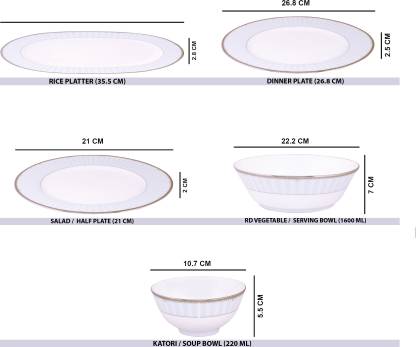 NORITAKE 63521 MONARCH PLATE 21PCS D.SET