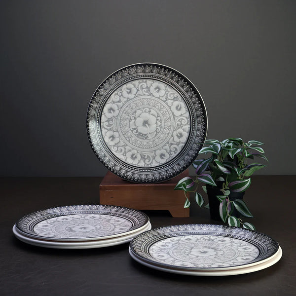 6pc dinner plate set: Antique